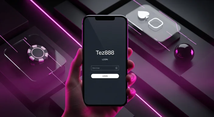 Tez888 app login help screen showing secure sign-in and OTP verification steps